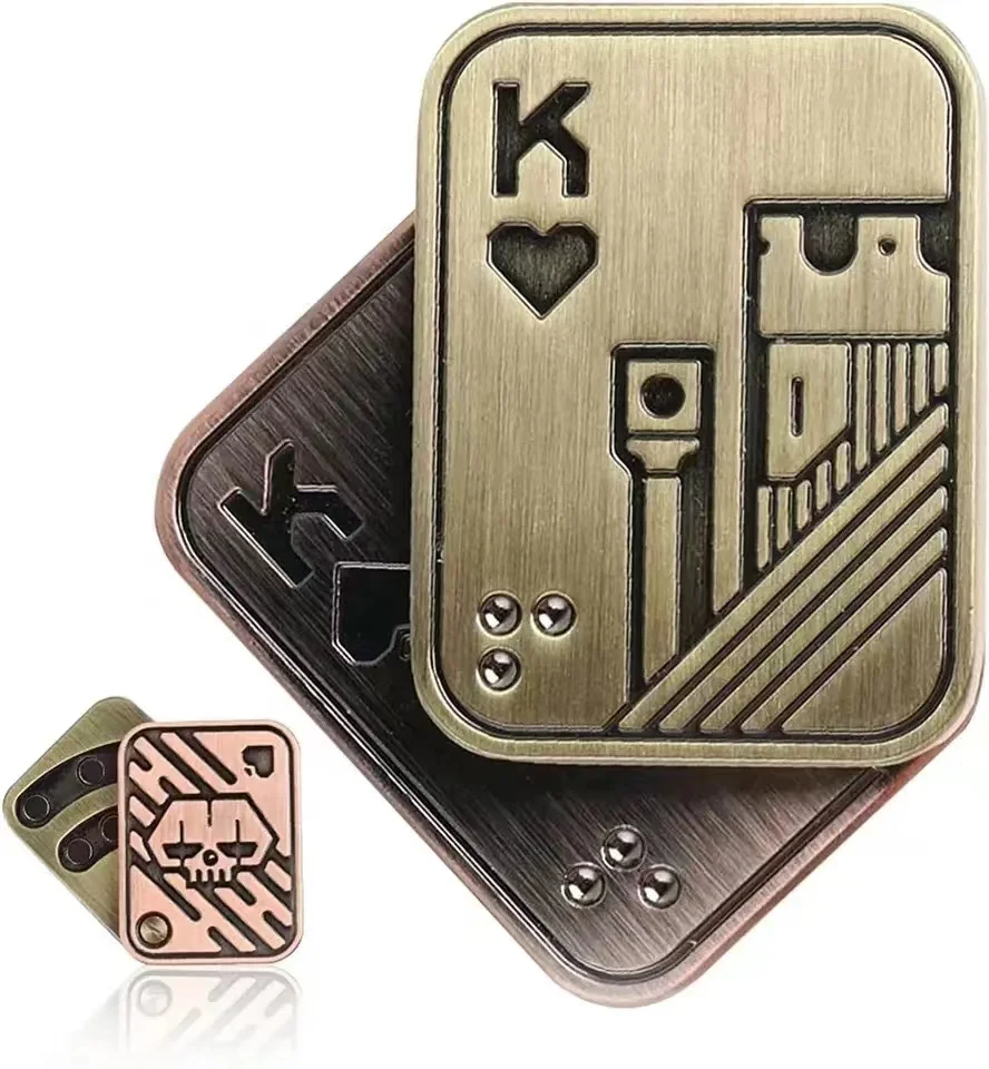 Fidget Spinner KK Pop Fingertip Gyro Solution Pressure Reduction Toy Push Poker Push Card EDC stainless Steel Toys Adult Gifts