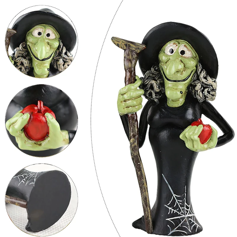 تخلیقی ہالووین گھوسٹ قددو ڈائن سجاوٹ ہالووین منی رال کرافٹ زیورات پارٹی کی سجاوٹ کے لئے #5