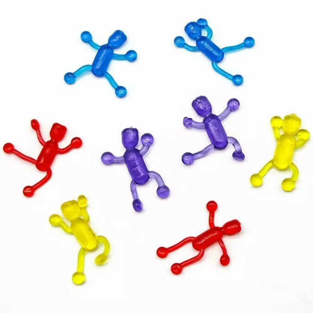 Lustiges TPR-Squeeze-Spielzeug, klebrige Hände, elastischer Kleber, weicher Kleber, zufällige Requisiten für die ganze Person