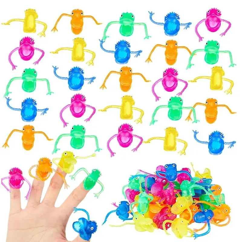 10pcs Interesting Dinosaur Finger Puppet Children's Girls' Birthday Party Favorite Novelty Gift Birthday Gift Children's Guests
