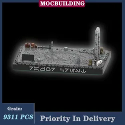 MOC Space Movies Landscape UCS Display Model Building Block Assembly Scene N1 Starfighter Collection Toy Gifts