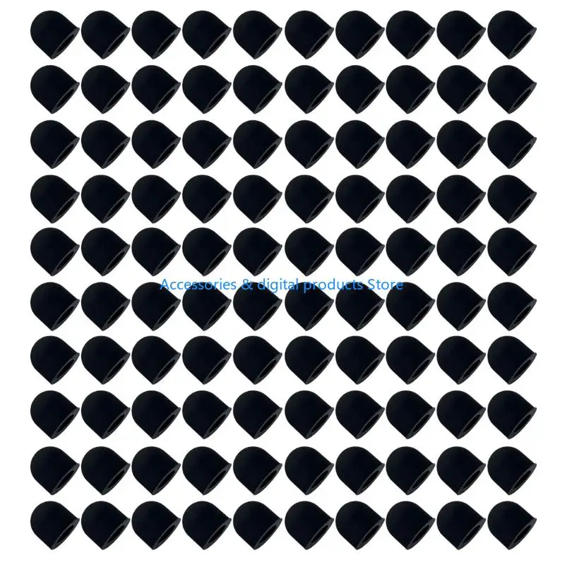 77JD Smooth Touchscreens Styluses Pen Replacement Heads Silicone Material 100Pack