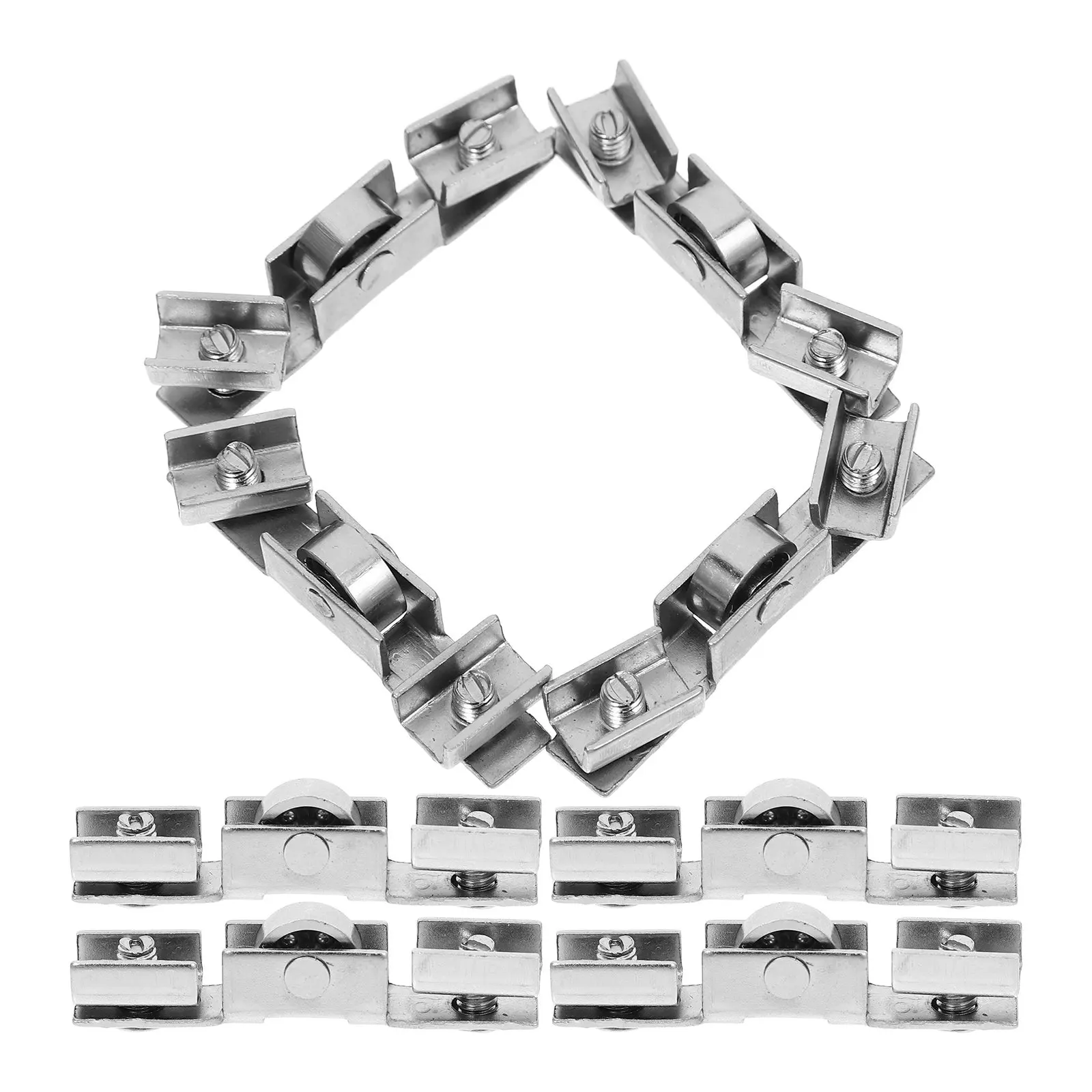 

Комплект из 8 роликов-направляющих для стеклянных раздвижных дверей, замена колесиков для окон и дверей-патио