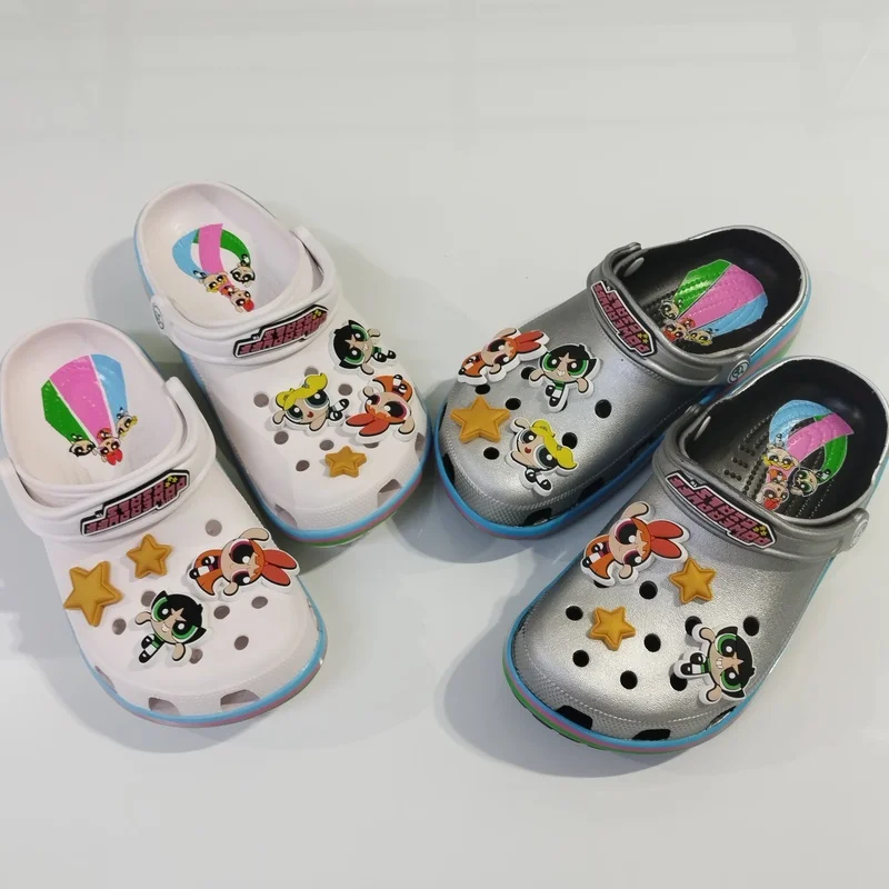 

Anime Police Themed Peripheral Hole Shoes For Adults Diy Decoration Co-Branded Accessory Female Cosplay Footwear Gift