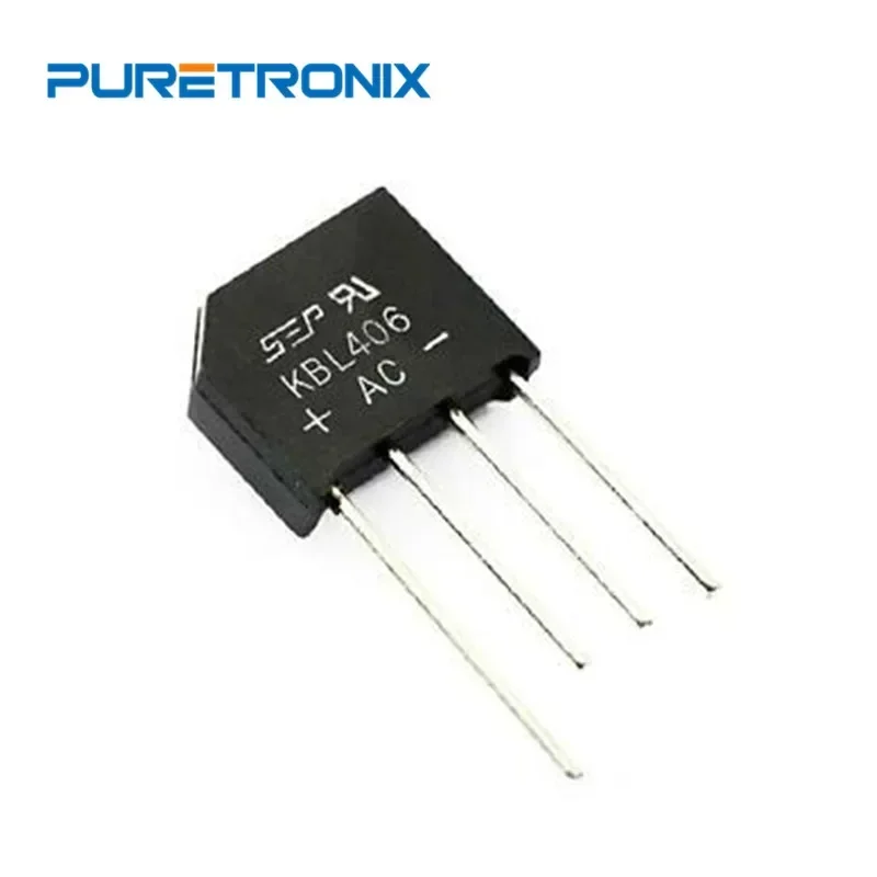 

KBL406 KBL410 KBL608 KBL610 4A 6A 800V 1000V Diode Rectifier Bridge Single