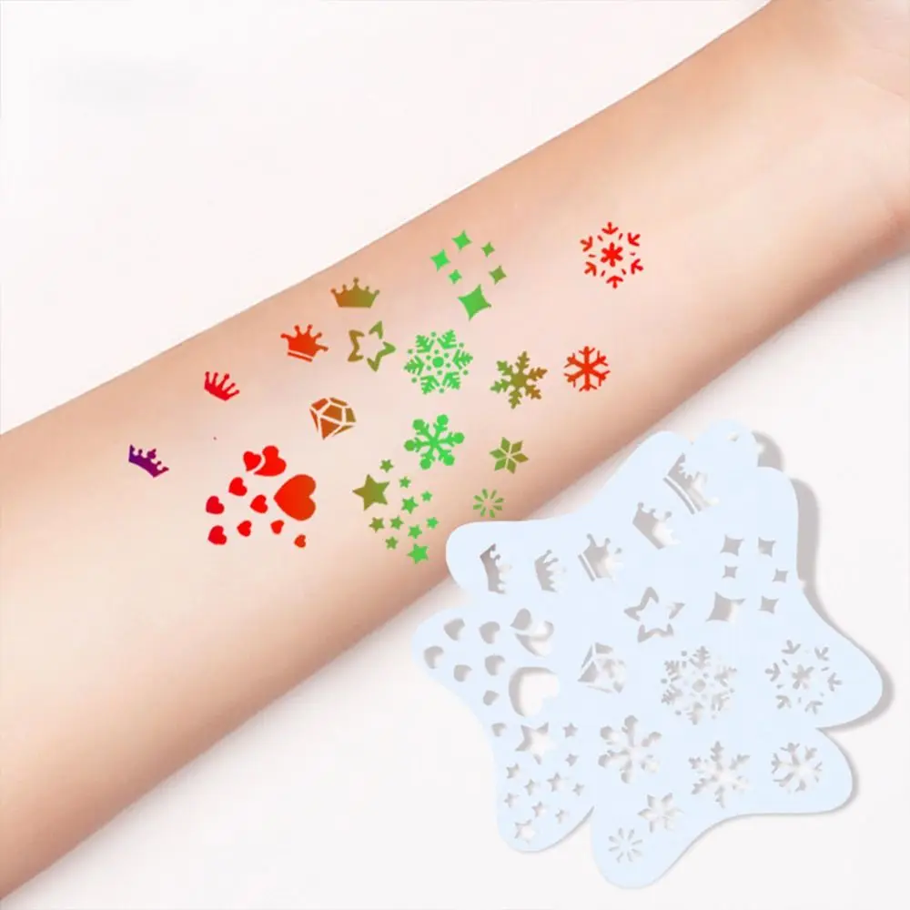 Picture 3: Copying Stencils Face Paint Templates Hollowed Decorative DIY Body Art Paint Stencils Handcraft Easily Use