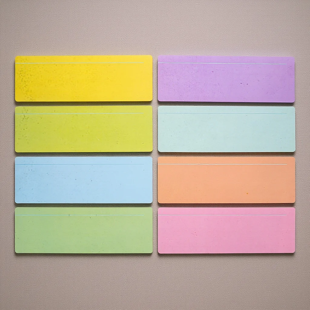 

Colorful Reading Tracking Strips 8pcs Transparent Overlays Bookmark for Students Highlight Line Guide Ruler