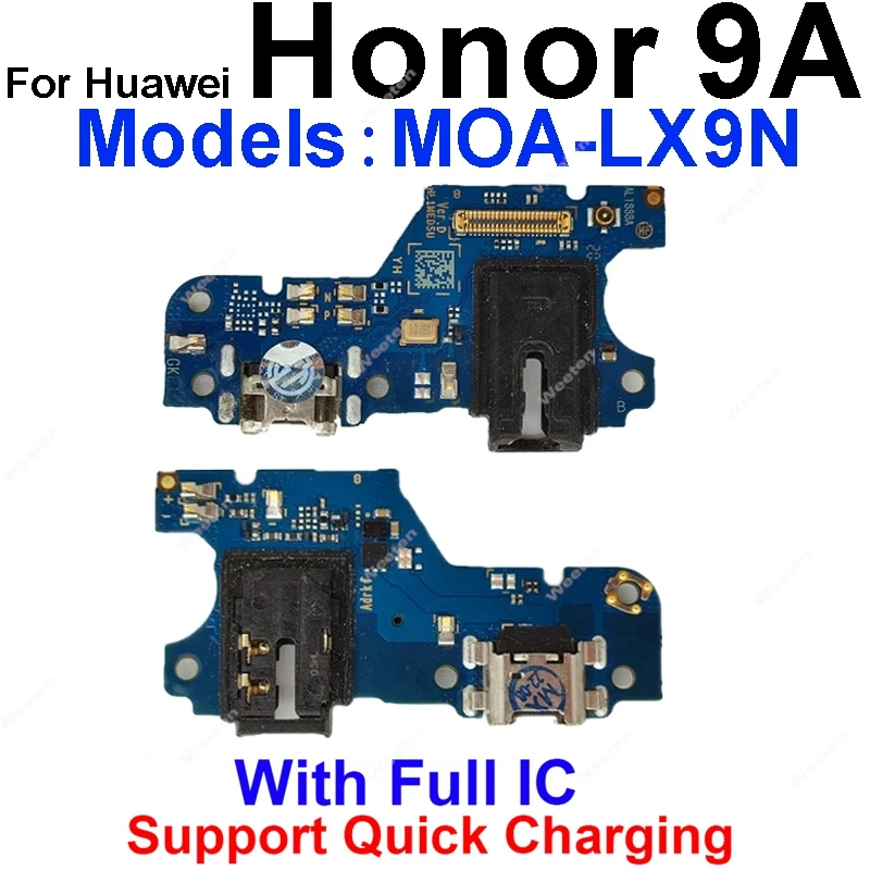 USB Charger Jack Dock Board With Mic For Huawei Honor 8S 9A 9C 9S 9X Pro 10X Lite 9X Premium Charging Port Connector Flex Cable