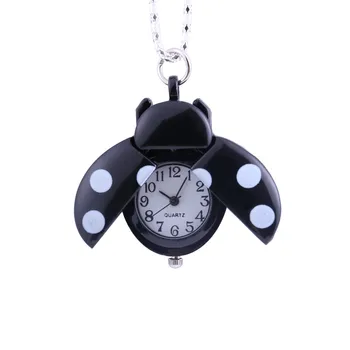 Pocket Watch Novelty Fashion Style European And American Jewelry Creative Small Seven-Star Ladybug Necklace Pocket Watches