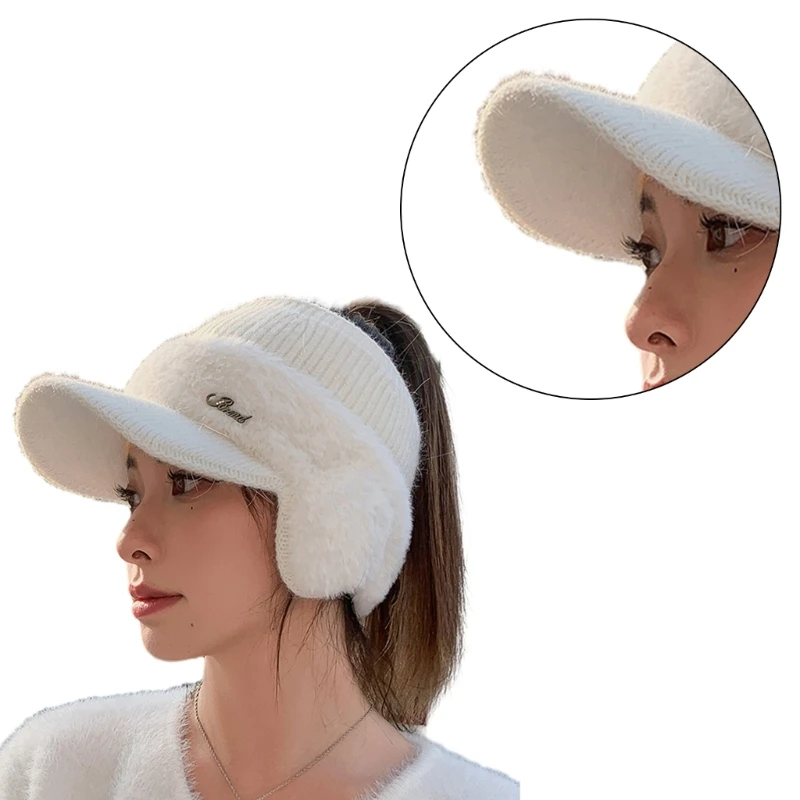 Baseball Hat for Women Girls Autumn&Winter Headband Ear Warmers