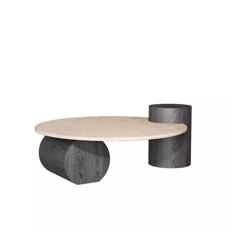 Round Centerpiece Coffee Table Decoration Italian Floor Luxury Coffee Table Home Nordic Wooden Tavolino Da Salotto Furniture