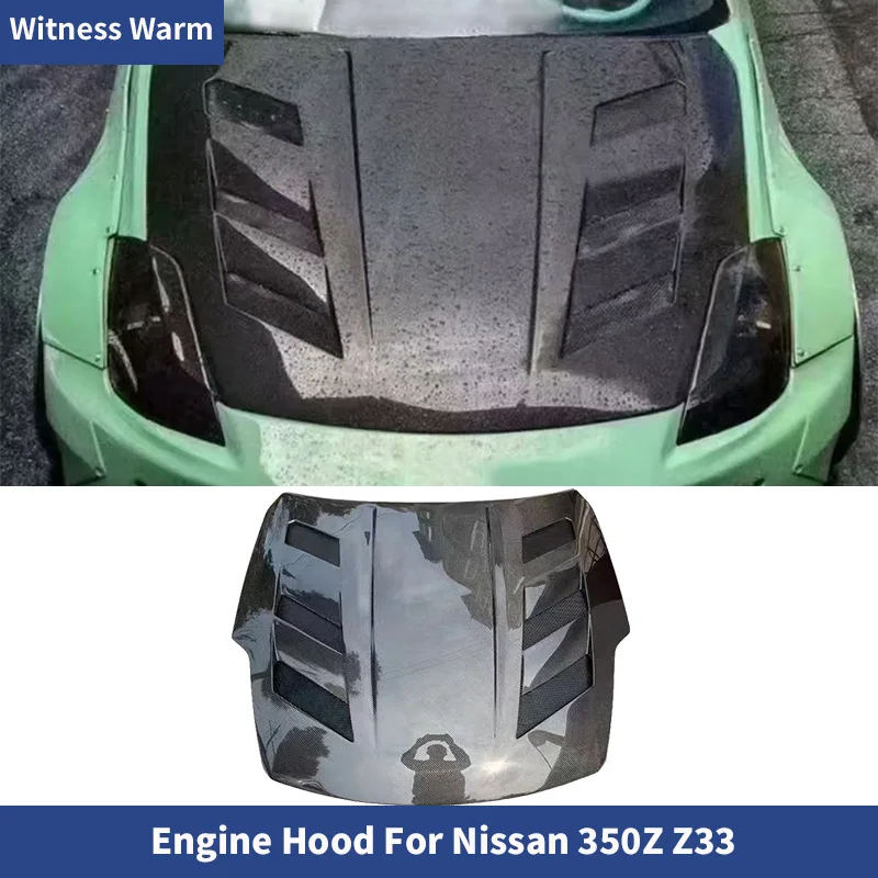 

Капот из карбона для Nissan 350Z Z33 2002-2008, комплект обвеса для автомобиля.