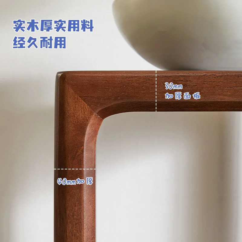 Massief houten rek, woonkamer binnen Chinees modern eenvoudig bloempottenrek, Amerikaanse hoge en lage bloementafel