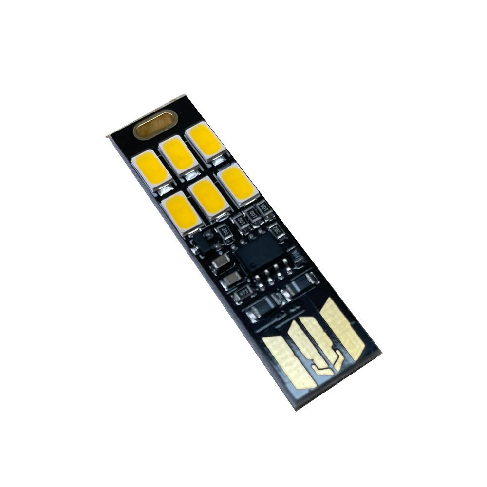 Mini portátil 5730 USB 6led SMD luces 5v sensores táctiles luz nocturna ajustable para computadoras recargables computadoras portátiles computadoras