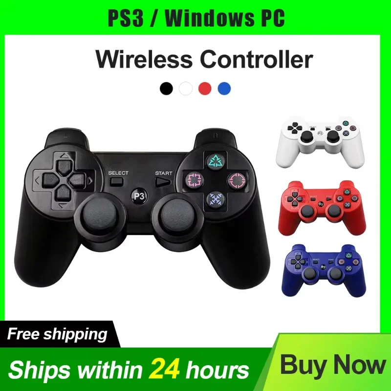 2024 New For SONY PS3 Controller Support Bluetooth Wireless Gamepad For Play Station 3 Joystick Console For PS3 Controle For PC