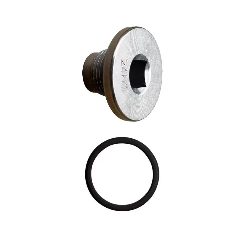 Oil Pan Drain Plug with Gasket (Screw No.: 6416471/4994692; Gasket No.: 4995185) - Fits Foton Ollin/Aumark Cummins ISF2.8/3.8