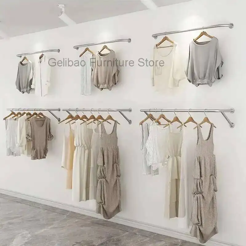 Rail Dress Indoor Hanging Coat Open Racks Luxury Clothes Space Saving Coat Racks Minimalist Arara De
