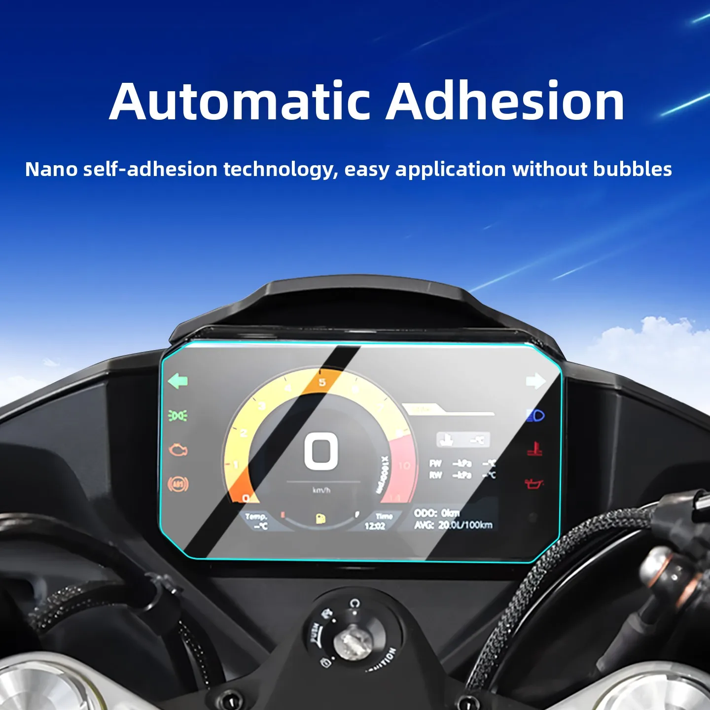Tempered Glass Motorcycle Instrument Film Protection Modification Accessories for Fengchong 450Mt 450Srsrs 675Sr Models