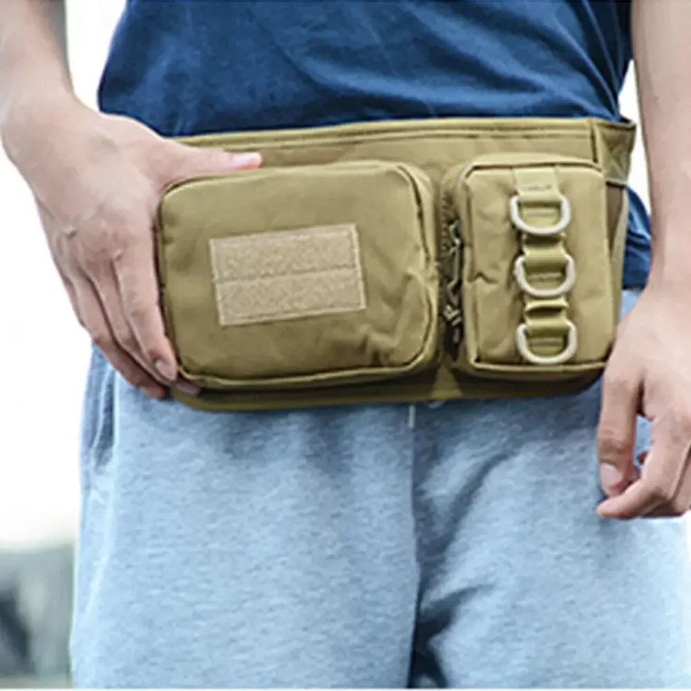 Utility Tactical Fanny Waist Pack Pouch Military Camping Men's Outdoor Belt Bag Fanny Pack Military Waist bag for Fishing Hiking