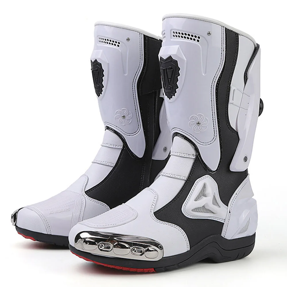 

Moto Botas Bombre Portability Cycling Motorcycle Boots Cushioning Botas De Moto Balance Motorcycle Shoes Fall Prevention