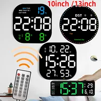 LED Digital Countdown Wall Clock Large Screen Temperature Date Day Display Electronic Clock Living Room Dec with Remote Control