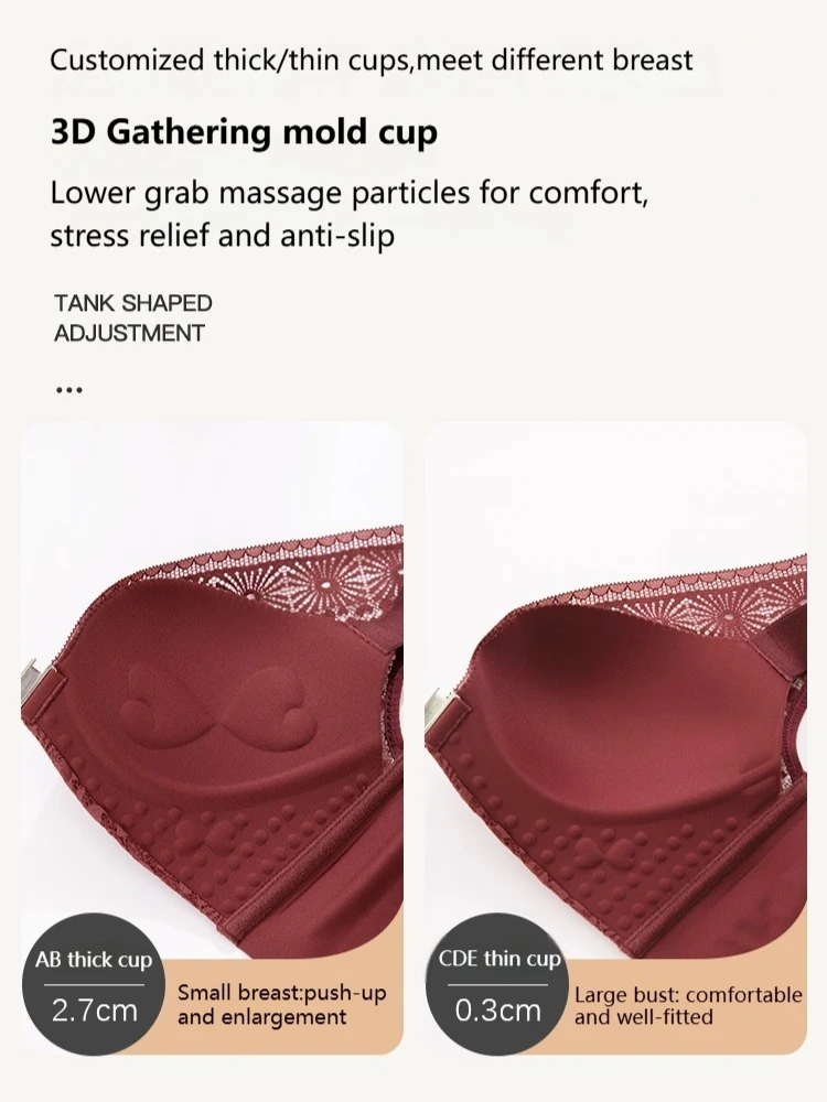 حمالة صدر كبيرة الحجم للنساء ملابس داخلية مثيرة ساخنة ملابس داخلية نسائية بدون أسلاك حمالات صدر بدون خياطة حمالة صدر دانتيل علوية للنساء Bralette De Mujer