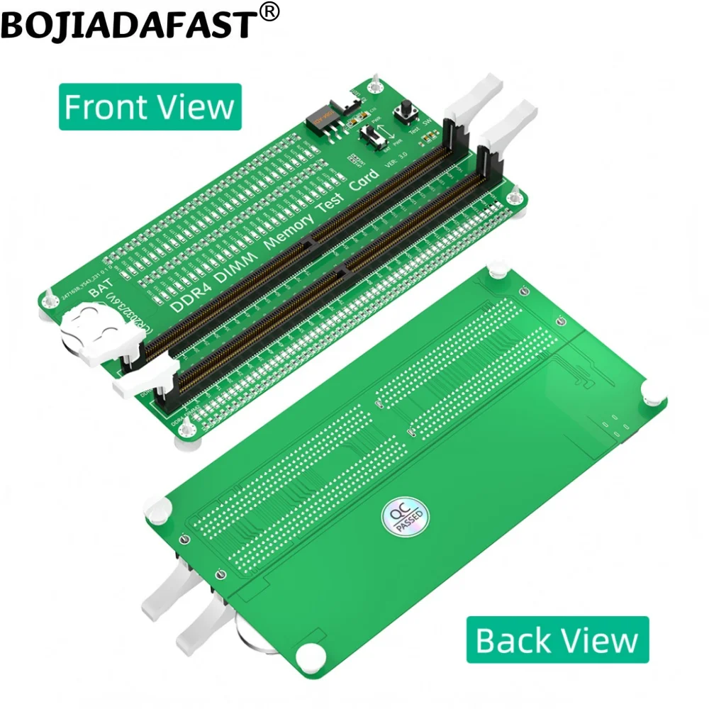 Desktop DDR4 DIMM Geheugen RAM Adapter Testbeschermingskaart met LED-indicator Lange vergrendeling