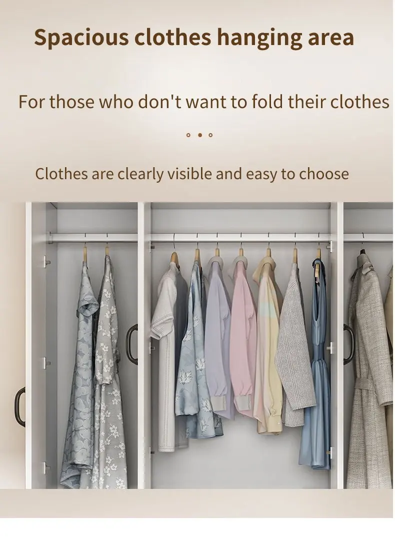 ポータブル木製ワードローブ,簡単な設置,安い寝室の家具