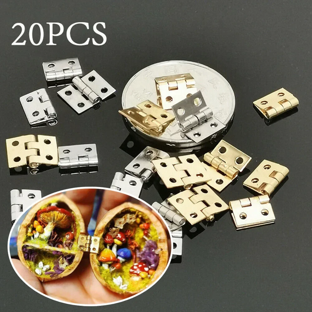 

Screws Mini Hinges Mini Hinges Home Improvement Small Hinges 20Pcs Home Hardware Home Improvement Home Hardware