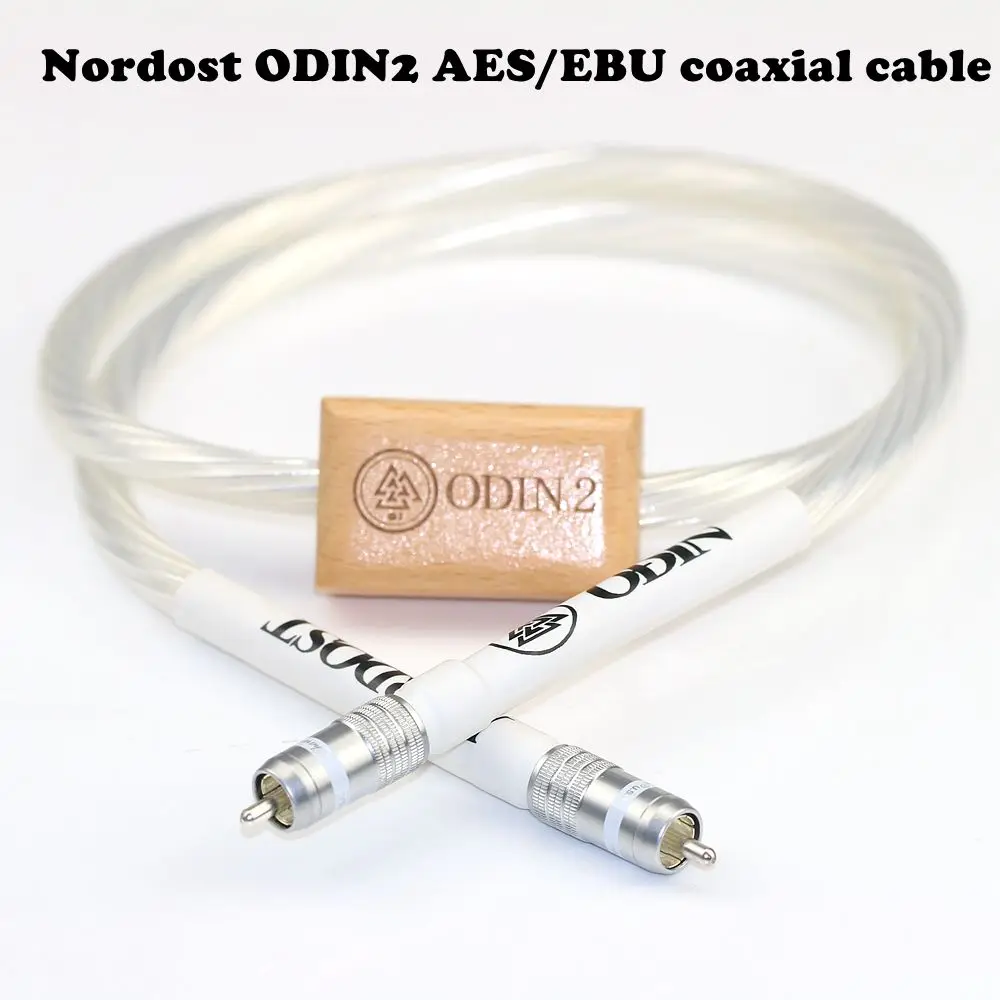 Nordost ODIN2 Sterling Silver AES/EBU Fever Audio Signal cable 75Ω digital coaxial subwoofer cable equipped with CMC Lotus plug