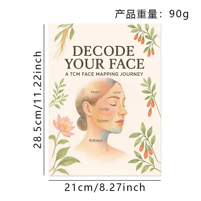 Decode Your Face Book Traditional Chinese Medicine Facial Acupoints Diagram Face Reflexology Guide Health Care Learning Book