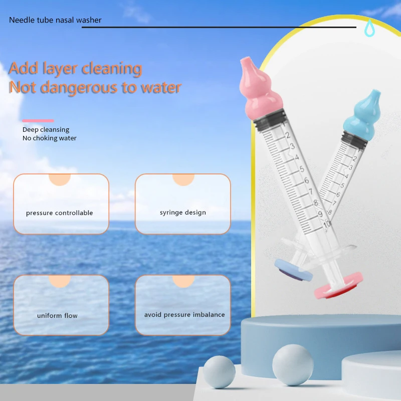 10ML Baby Nose Cleaner Syringe Nasal Aspirator Baby Nose Washing Rhinitis Nasal Washer Irrigator For Baby Care Tools