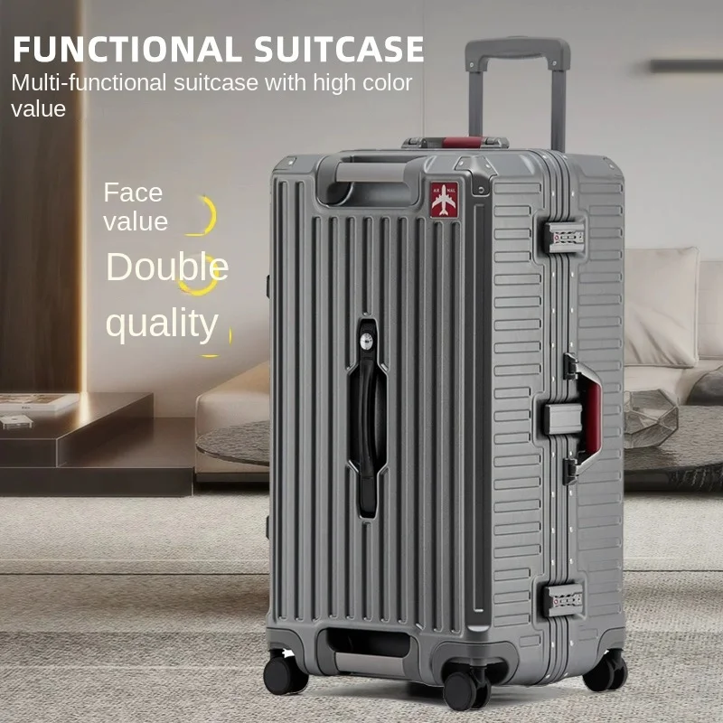 Thickened Luggage 26-Inch Travel Suitcase Large Capacity Universal Wheel Consignment Trolley Case Solid and Durable Suitcase