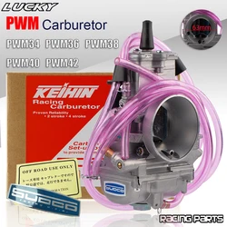 PWM 34 36 38 40 42mm Motorcycle Carburetor For KEIHIN Universal Shift Karts Racing Motocross Scooter ATV KTM 250CC Carb DirtBike