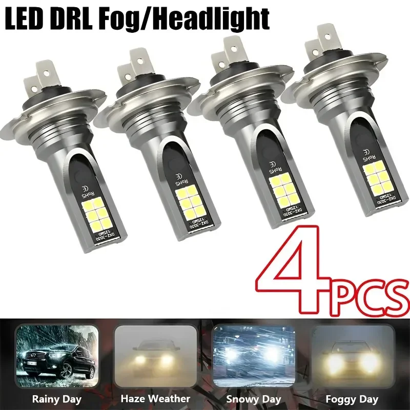 1/2/4Pcs H7 Led Hea…