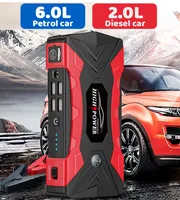 Arrancador de batería de coche con Banco de energía, cargador portátil, refuerzo de batería de coche, arrancador de batería de coche, arrancador de batería de coche de 99800mAh