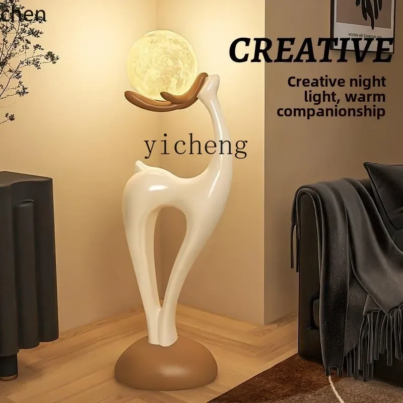 DSAcreative deer floor ornament living room Wangzhai art TV cabinet sofa next to bedroom decoration
