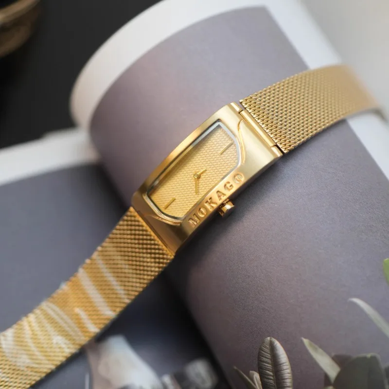 

Top Brand Japan Women's Watch Simple Luxury Multifunctional Square Waterproof Steel Strap Quartz Watch 2025