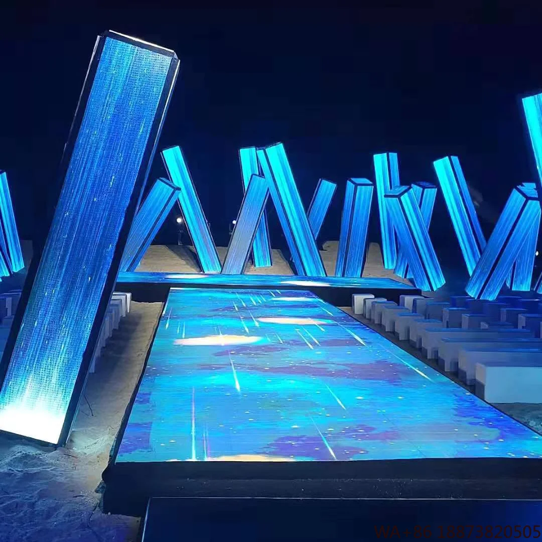 LED Vcore ダンスフロア 室内用 P3.91 500x1000mm デジタルビデオ ウェディングステージ DJ照明 フロア ダンス フルカラーピクセル