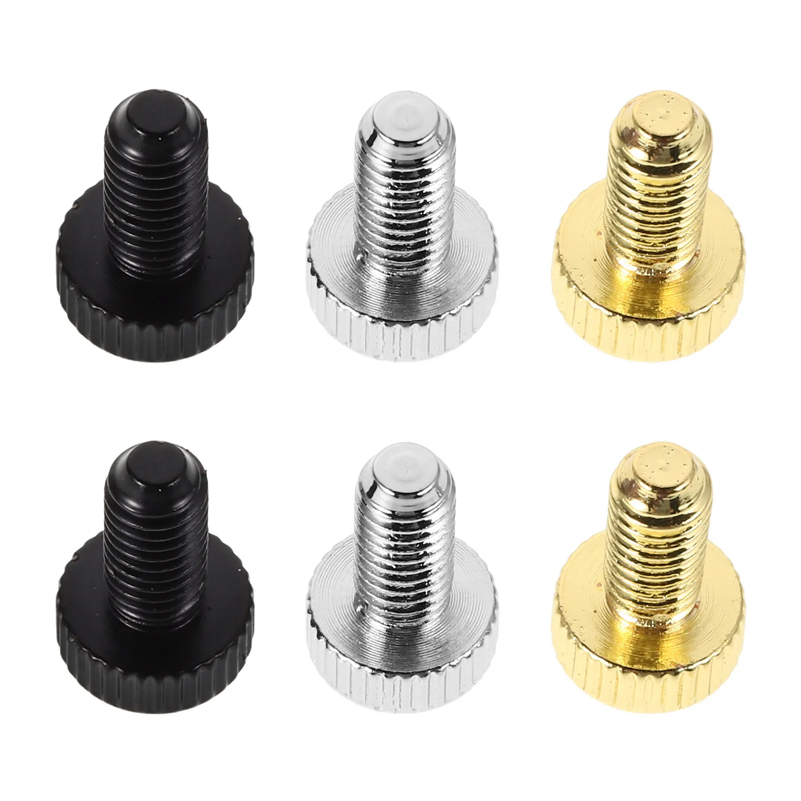 

6Pcs Electric Guitar Bridge Saddle Screw M5 X 13Mm Gold Silver Black Metal Kit for Stable Tuning and Smooth Intonation