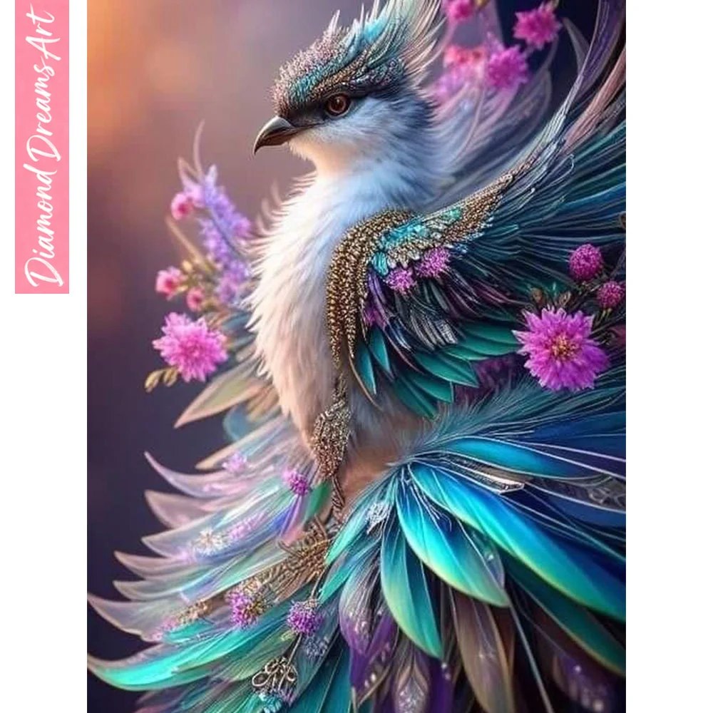 Neuheiten: Diamantmalerei „Vogelkunst“ – Hobby-Bild mit Strass, vollflächiges Mosaik, Tier-Heimdekor-Set, rahmenlos