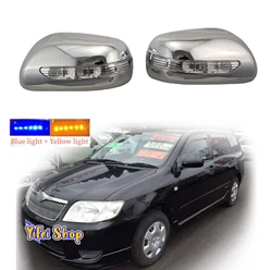 New Car ABS Chrome Rearview Accessories Plated Trim 2005 2006 2007 For Toyota COROLLA FIELDER Door Mirror Cover With LED Light