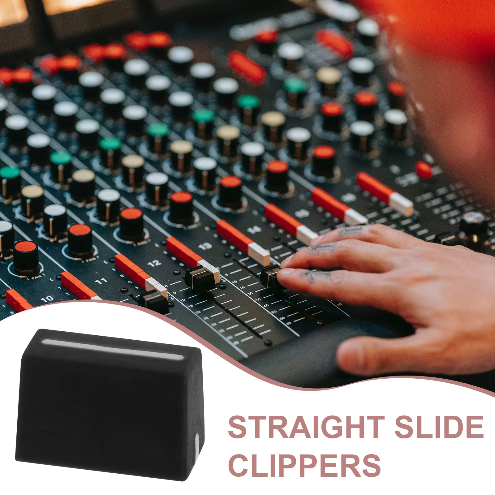 5 قطعة خلط وحدة التحكم المنزلق ترويسة قبعات استبدال المطاط دفع المقابض لخلاط الصوت عملية سلسة ترويسة زر الملحقات #4