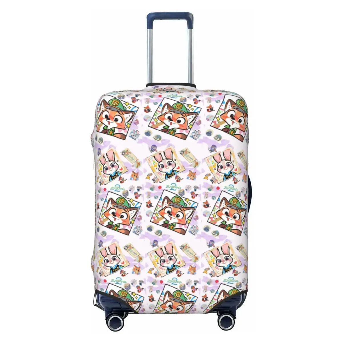 

Custom Fashion Z-Zootopia Wallpaper Luggage Cover Protector Washable Cute Cartoon Travel Suitcase Covers