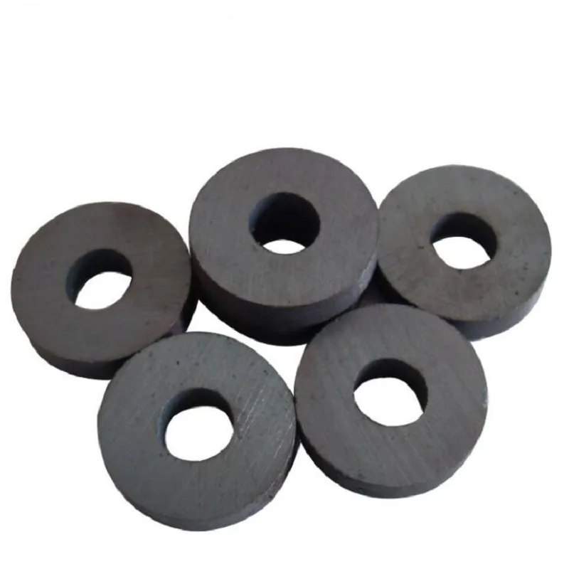 1/2/5/10Pcs Y30 Ring Ferrite Magnet 45*8 mm Hole 22mm Permanent magnet 45mm x 8mm Black Round Speaker 45X8 45-22*8MM