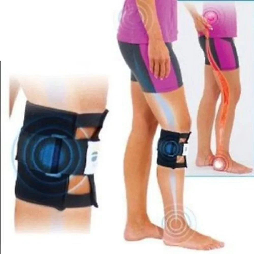 1pc Back Pain Knee Brace Knee Acupressure Sciatic Nerve Pad Magnetic Therapy Stone Relieve Tension Sciatic Nerve Knee Pad