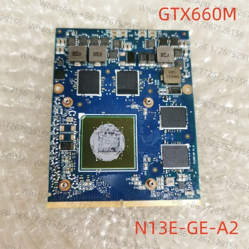 For Karta graficzna GTX660M GTX 660M GDDR5 2GB N13E-GE-A2 z uchwytem X do Dell Alienware M15X M17X r3 R4 M18X R2 100% Test OK