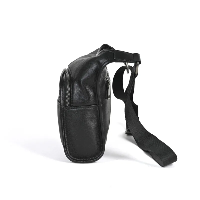 Classic & Trendy Men's Genuine Top-Layer Cowhide Messenger Bag - Soft, Stylish, Minimalist Commuting Shoulder Backpack