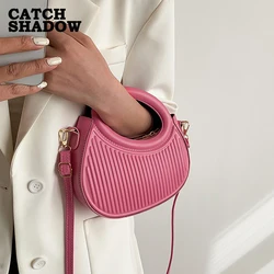 Bolso cruzado de cuero PU para mujer, bolsa de hombro para teléfono, bolso de ocio, caja pequeña, marca