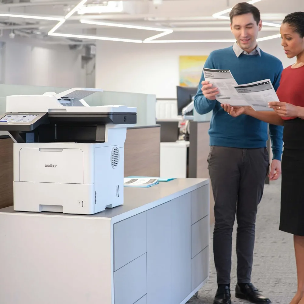 Enterprise Monochrome Laser All-in-One Printer with Low-cost Printing, Large Paper Capacity, Wireless Networking